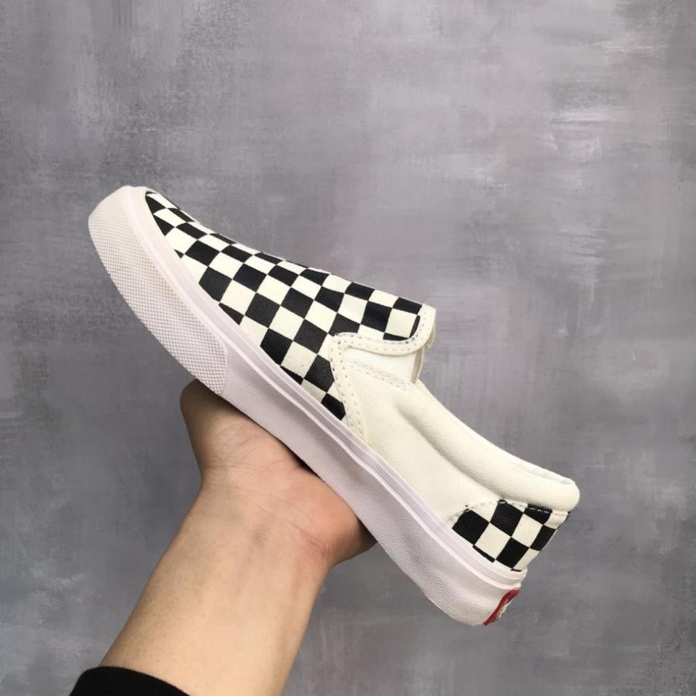 Giày Vans lười caro và Van đen vault chữ buộc dây Hot trend thể thao sneaker nam nữ
