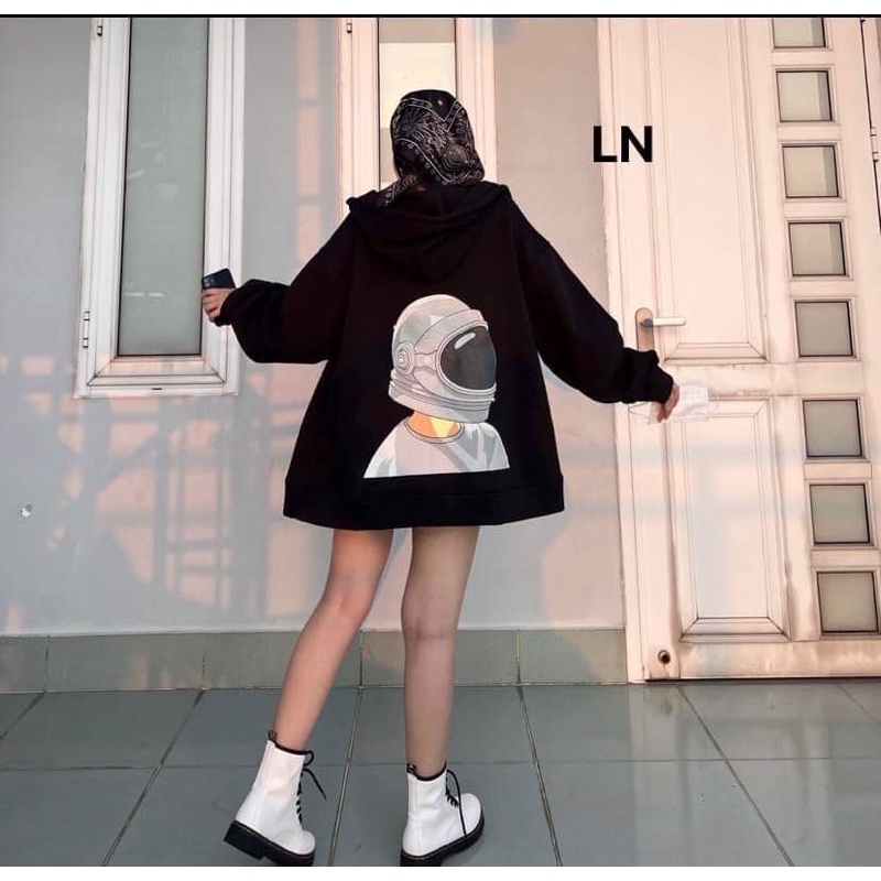 Áo hoodie phi hành gia 5D mũ 2 lớp DA6