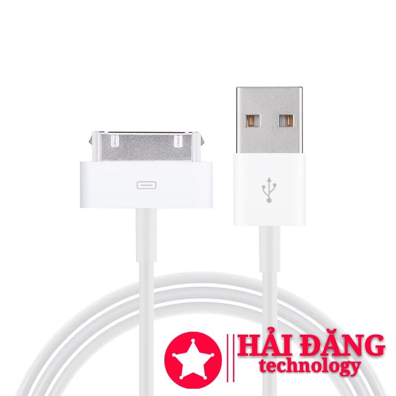 Cáp sạc /kết nối USB ipad 3/ ipad 2 /iphone 4  loại tốt chân đồng