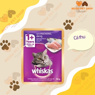 24 gói pate Whiskas 85g - Cá Thu - Thức ăn cho mèo giá sỉ