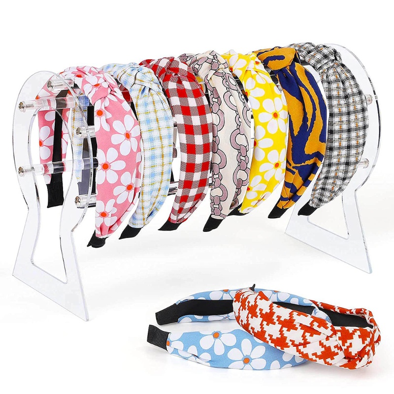 RUNNY Headband Holder Acrylic Clear Jewelry Organizer for Teen Girl Women Gifts