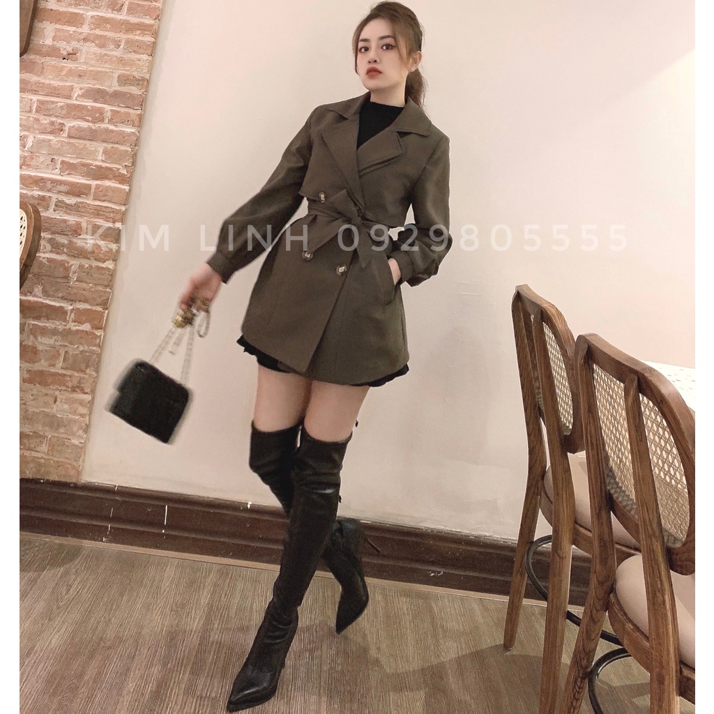 Áo MĂNG TÔ THIẾT KẾ CC - Chất đẹp, Form chuẩn siêu tôn dáng - Kim Linh Shop