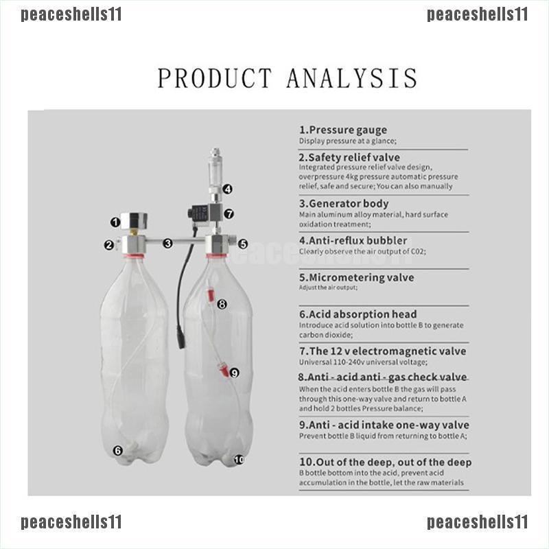 Hệ Thống Tạo Khí CO2 Cho Bể Cá Có Dòng Chảy Áp Suất DIY