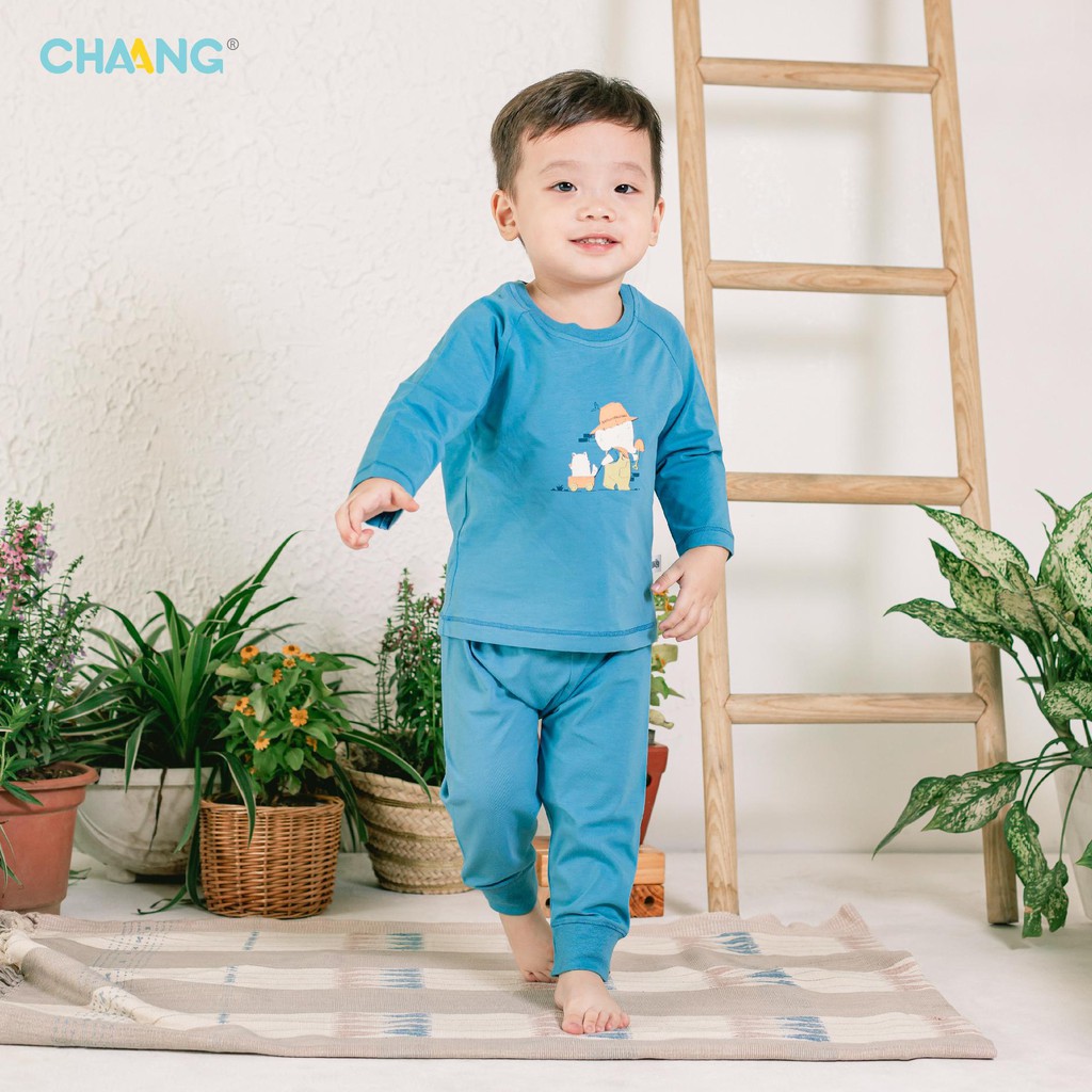 [CHÍNH HÃNG] Bộ áo dài tay quần dài trẻ em Garden Chaang