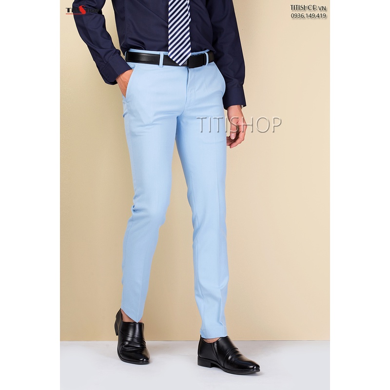 Quần Tây Âu Nam Titishop AVN191 Xanh biển