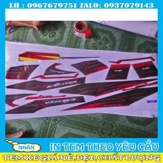 Tem rời exciter 2010 mũi tên đỏ đen