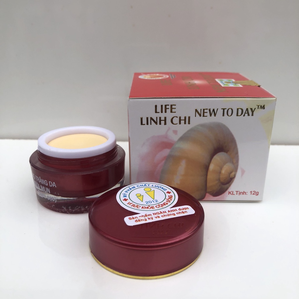 Kem dưỡng trắng da mặt ngừa mụn New Today linh chi 12g