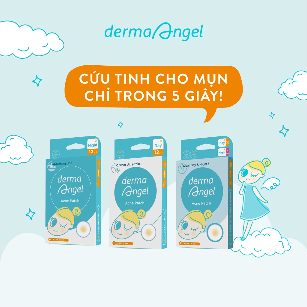 Miếng dán mụn Derma Angel dùng cho ban đêm  15g