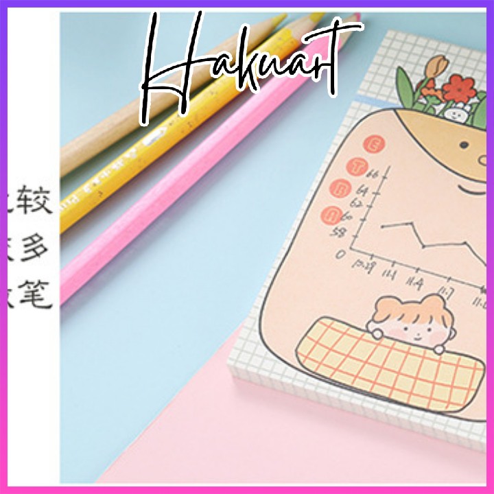 Giấy Note Nhiều Mẫu Hoạt Hình Dễ Thương - Họa Cụ Hakuart