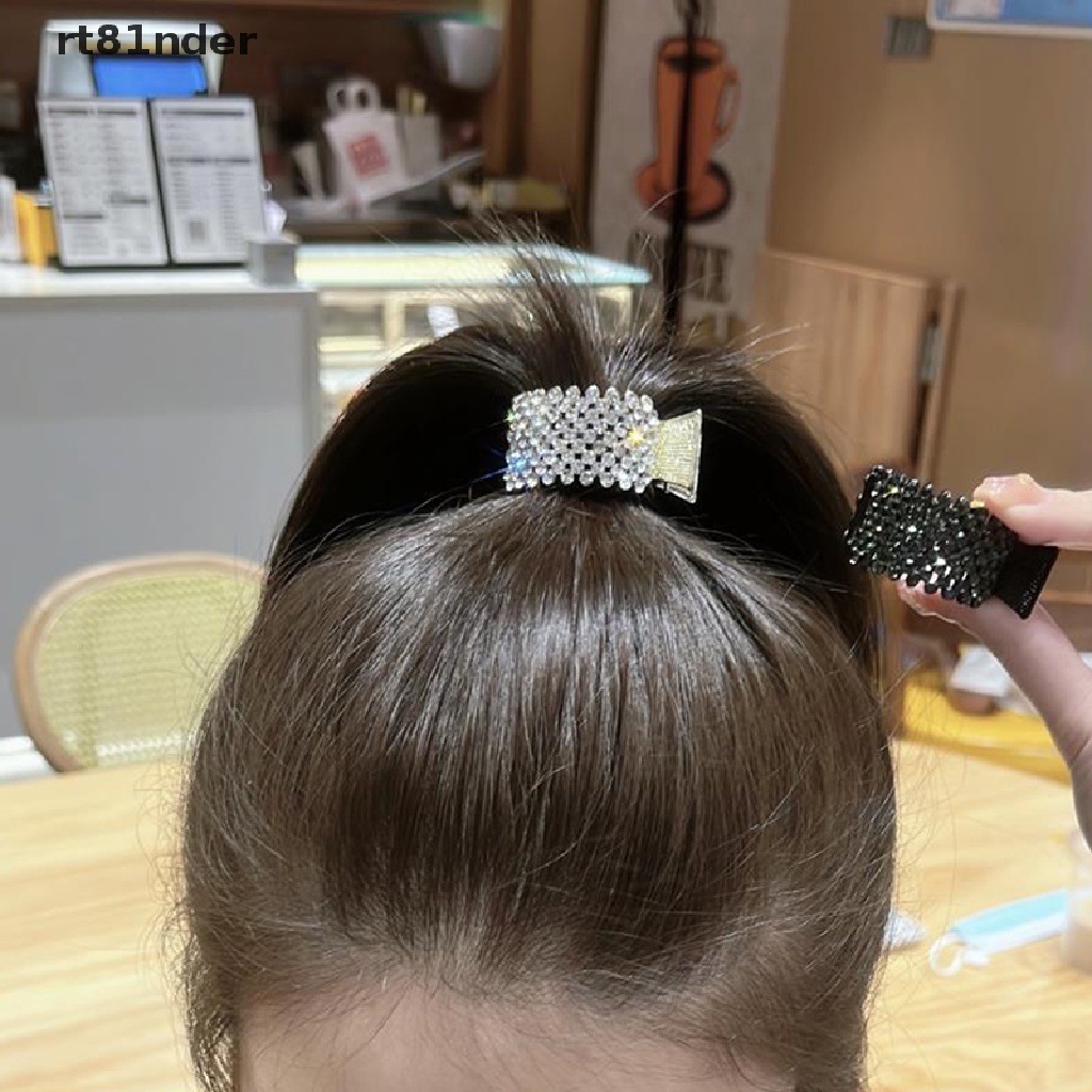 Kẹp Tóc Đuôi Ngựa Đính Đá &amp; Ngọc Trai Giả