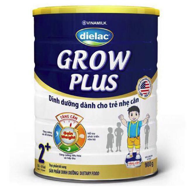 Sữa bột Vinamilk Dielac Grow Plus Xanh 2+ 900g