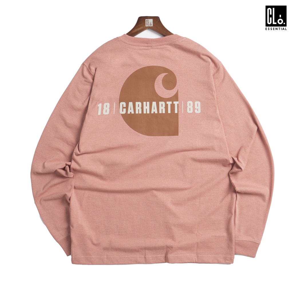 Áo Tay dài Carhartt, Loose Fit Heavyweight L/S Pocket Carhartt C Graphic T-Shirt