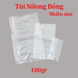 100gr túi nilon bóng kính dẻo pe