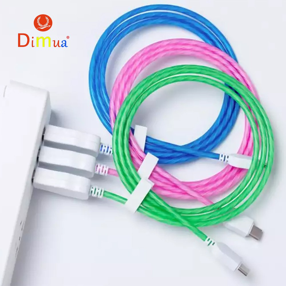 Dây cáp Sạc Phát Sáng đèn LED hiệu ứng dòng chảy cực đẹp dùng cho các loại máy iphone, samsung, oppo.vv