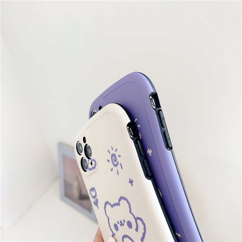 Ốp lưng iphone cong Lovely Bear 5/5s/6/6plus/6s/6splus/7/7plus/8/8plus/x/xr/xs/11/12/pro/max/plus/promax - Awifi T3-5 | BigBuy360 - bigbuy360.vn