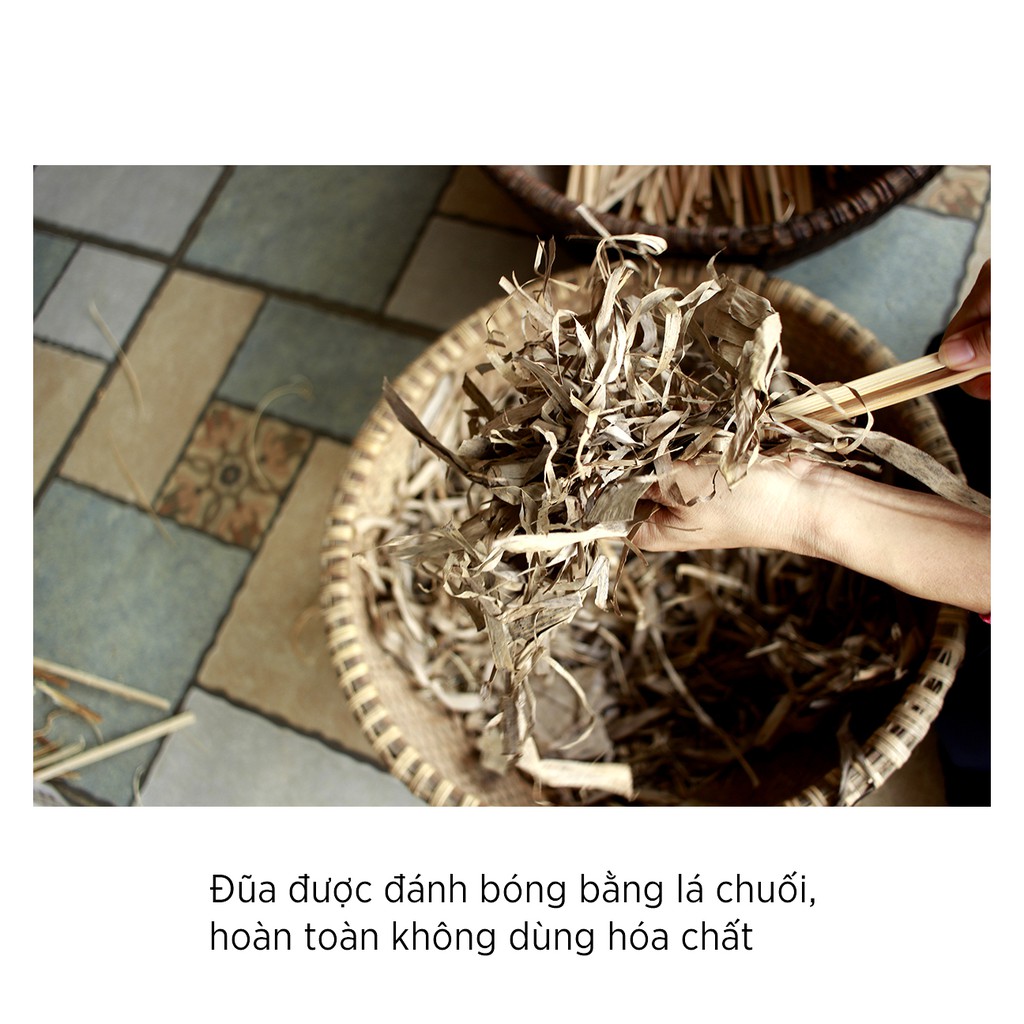 Đũa Gỗ Cau Rừng One4One (Bó 10 Đôi) - Hoàn Toàn Không Ngâm Tẩm Hóa Chất