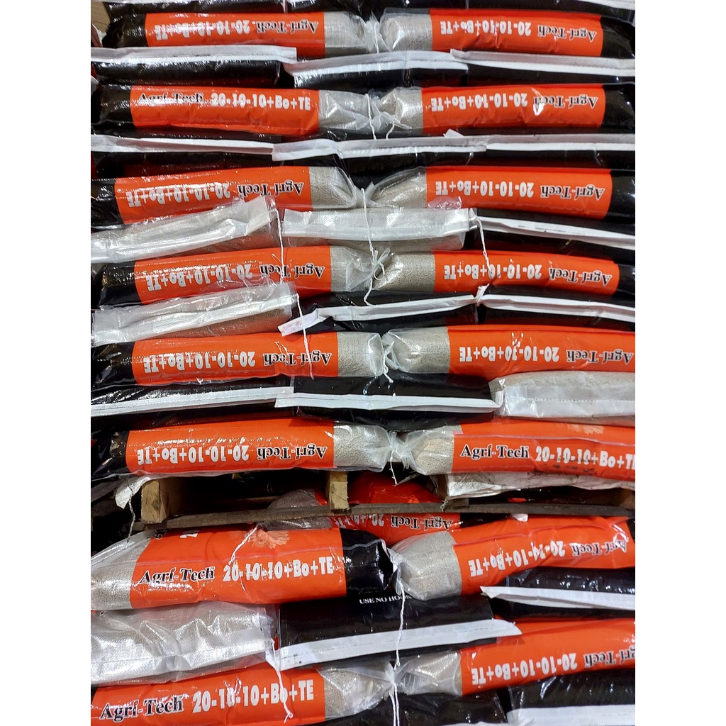 Phân bón NPK 20-10-10+TE Agri Tech (1 kg) dùng cho những rau ăn lá và cây có múi như cam, chanh..