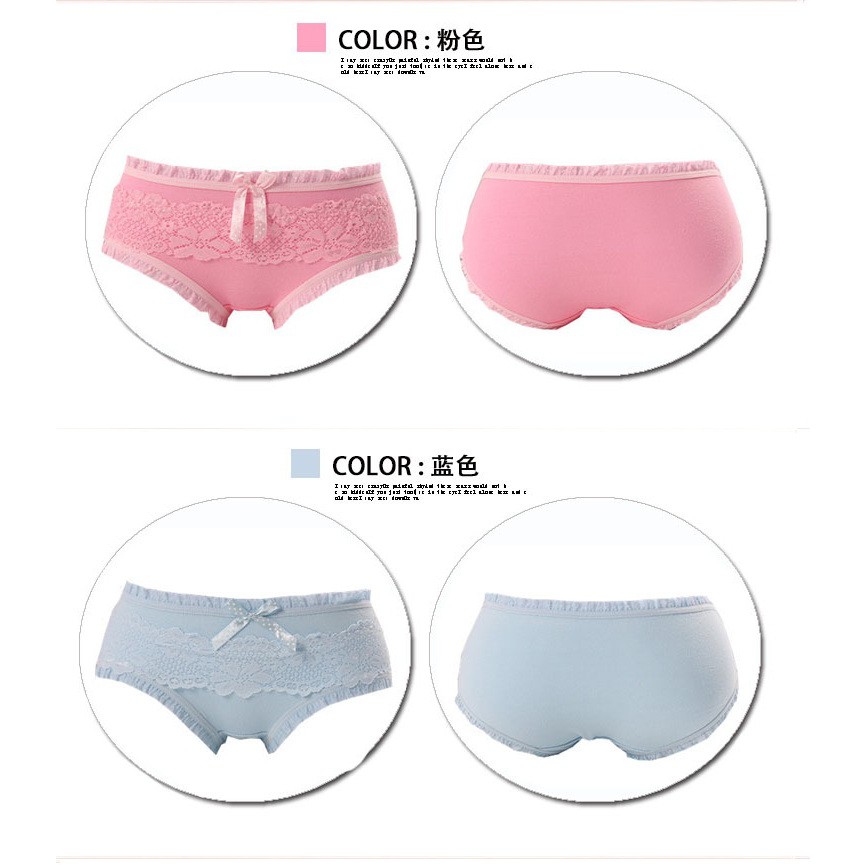 Quần Lót Cotton Ren Hoa QL12