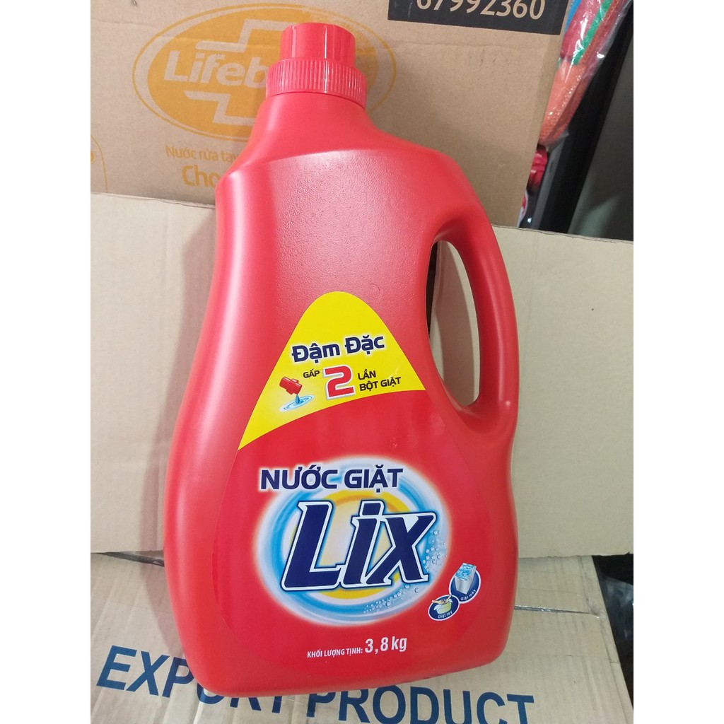 Nước Giặt Quần Áo Lix 3.8 kg