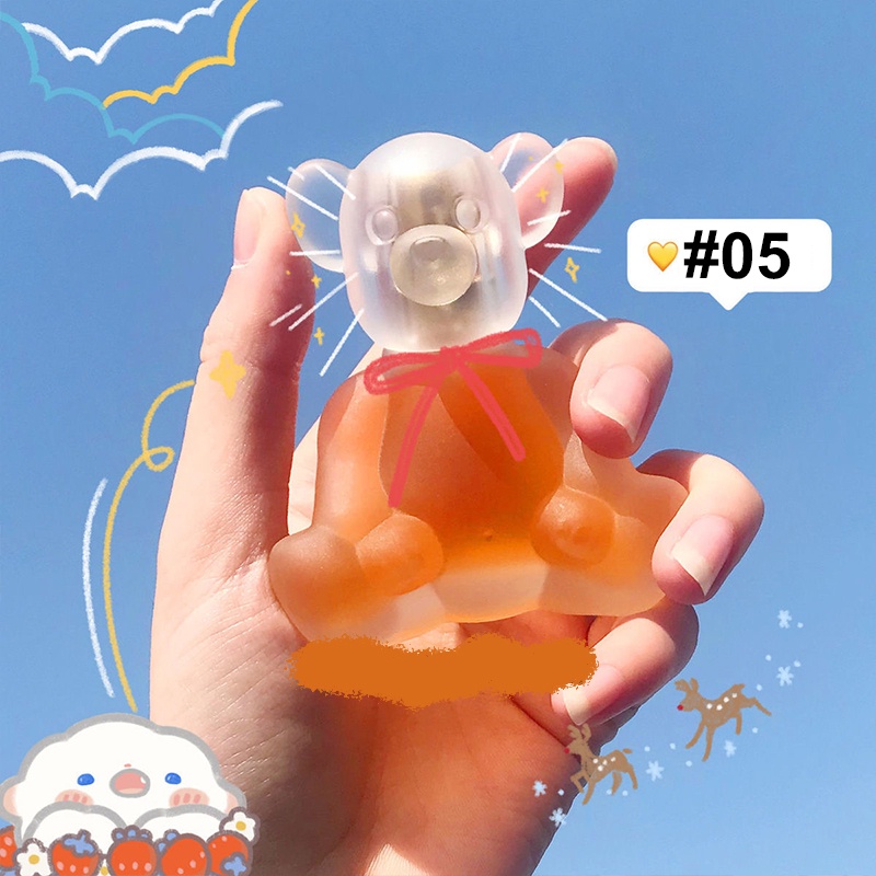 Nước Hoa Mùi Hương Lâu Phai Thiết Kế Vỏ Son Hình Gấu Dễ Thương 30ml