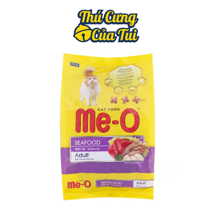Thức Ăn Hạt Khô Cho Mèo Me-O Vị Cá 350gr - Thú Cưng Của Tui