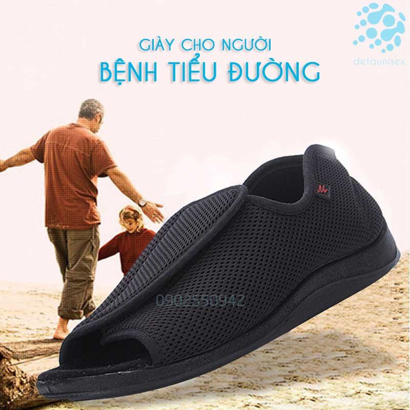 [SP Chất Lượng] Giày vải êm chân dành riêng cho người bị đau chân, người bệnh tiểu đường, gai gót chân - TIDU02