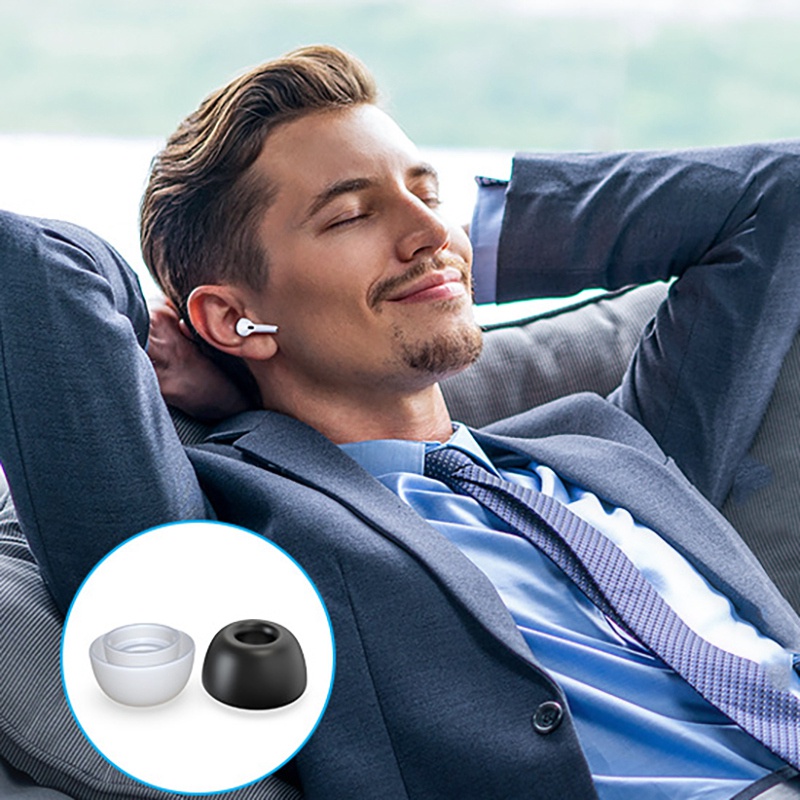 Bộ 12 Đầu Bọc Tai Nghe Nhét Tai Bằng silicon Thay Thế Kèm Hộp Đựng Di Động Cho airpods pro