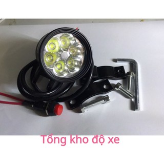 < Mẫu Đèn 2019> Đèn Trợ Sáng L6 ngắn 6 bóng Led Cực Đẹp Tặng Kèm 1 Công Tắc + Bảo Hành 6 Tháng! CT5
