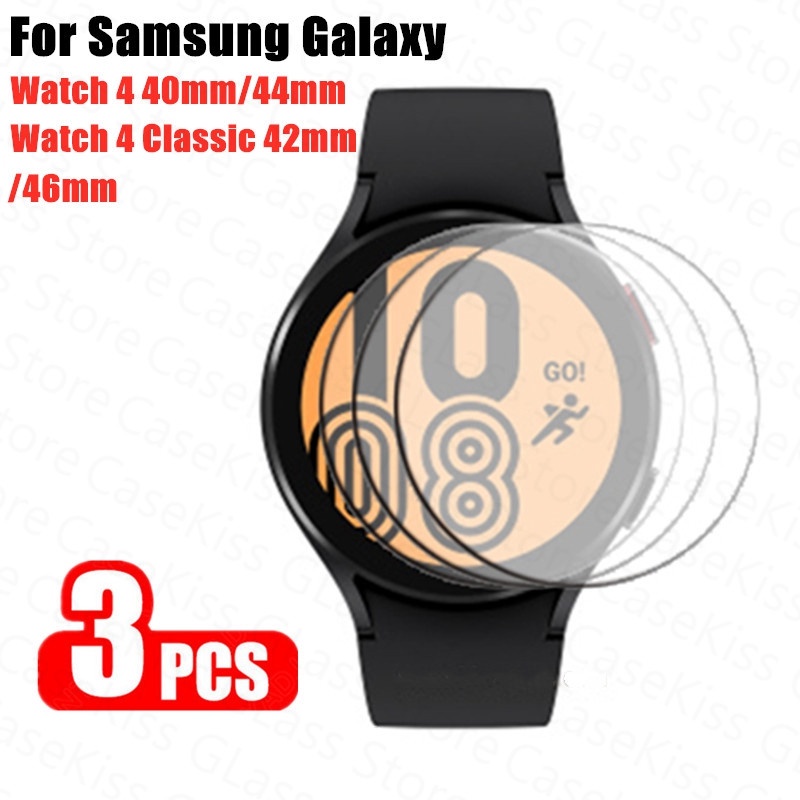 Kính cường lực 3D chống trầy xước bảo vệ cho đồng hồ Samsung Galaxy Watch 4 40mm / 44mm và Watch 4 classic 42mm / 46mm