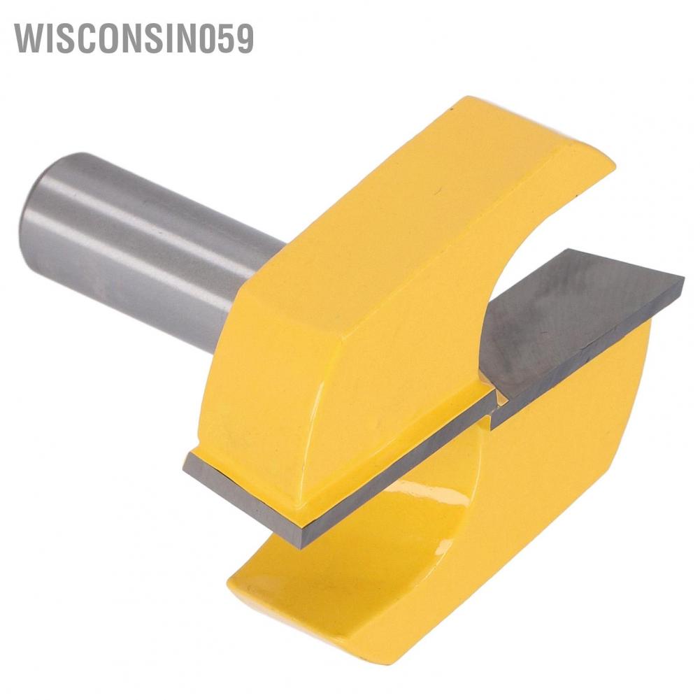 Wisconsin059 Cleaning Bottom Bit 1/2in Shank Woodworking Router Milling Cutter Grooving Tool Dia 57mm