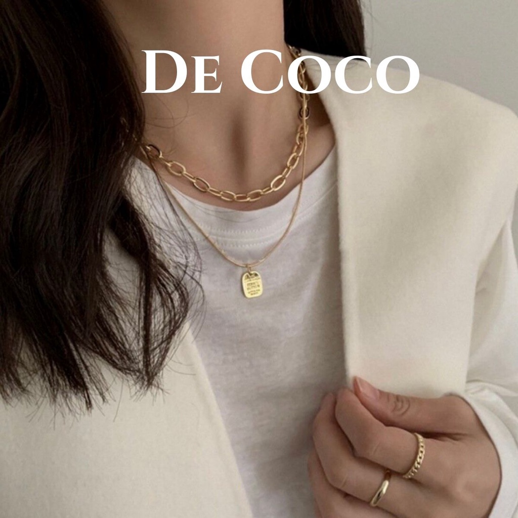 [KHÔNG ĐEN GỈ] Vòng cổ 2 lớp xích Dope decoco.accessories