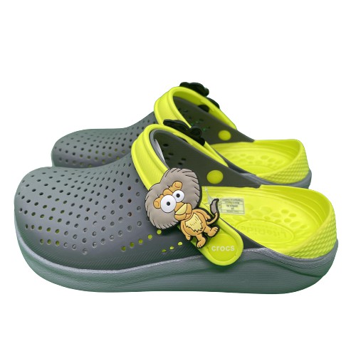 Dép cross literide cho bé trai và bé gái  quai ngang hàng  xuất khẩu full box  tặng kèm hộp và sticker gắn dép crocs