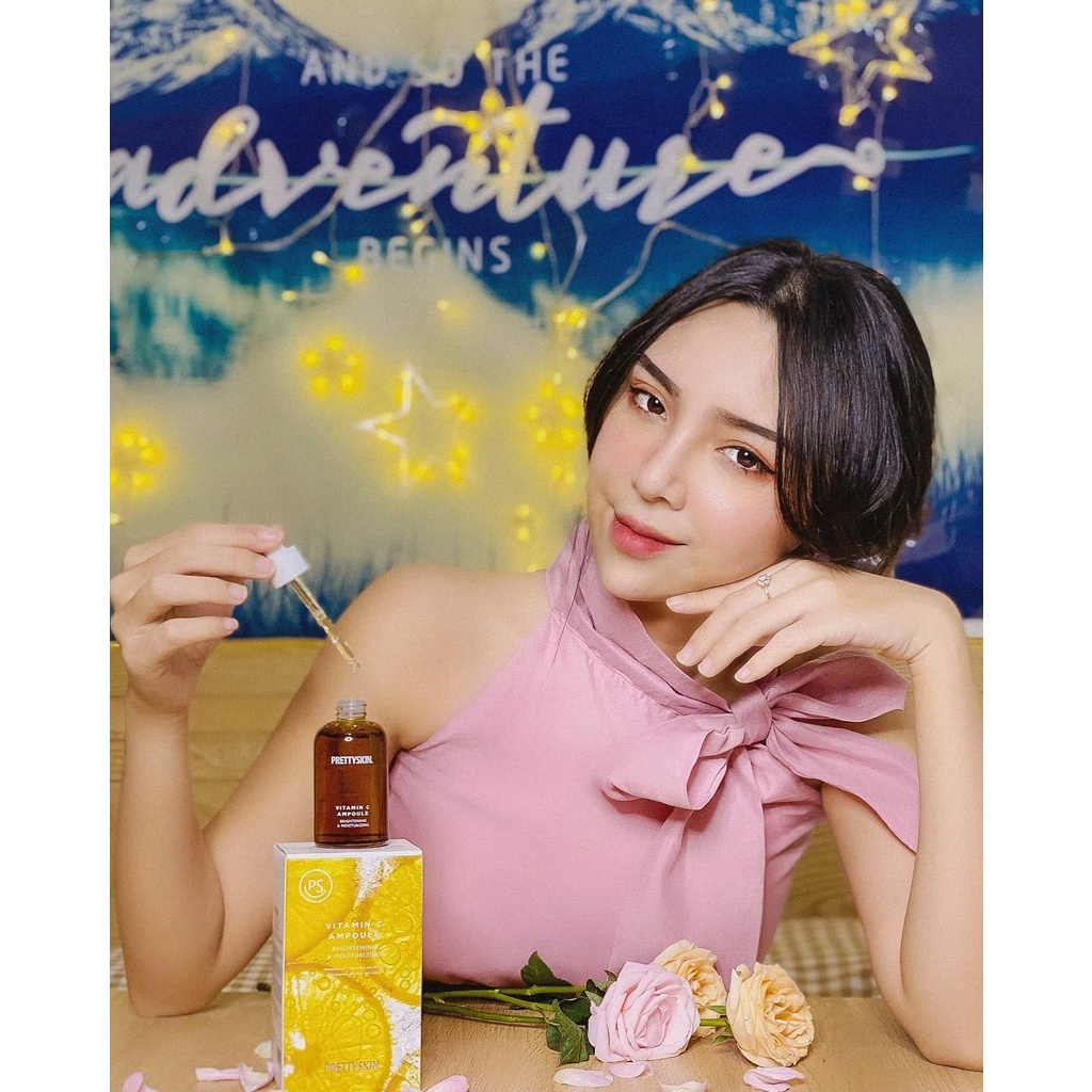 Tinh Chất Dưỡng Sáng &amp; Cấp Ẩm PrettySkin Vitamin C Ampoule Brightening &amp; Moisturizing 50ml
