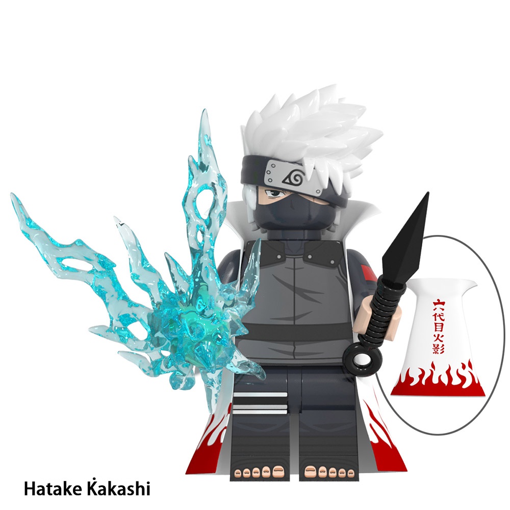 Bộ Lắp Ghép Mô Hình Nhân Vật uchiha sasuke kakashi zetsu lee uchiha madara minato WM6109