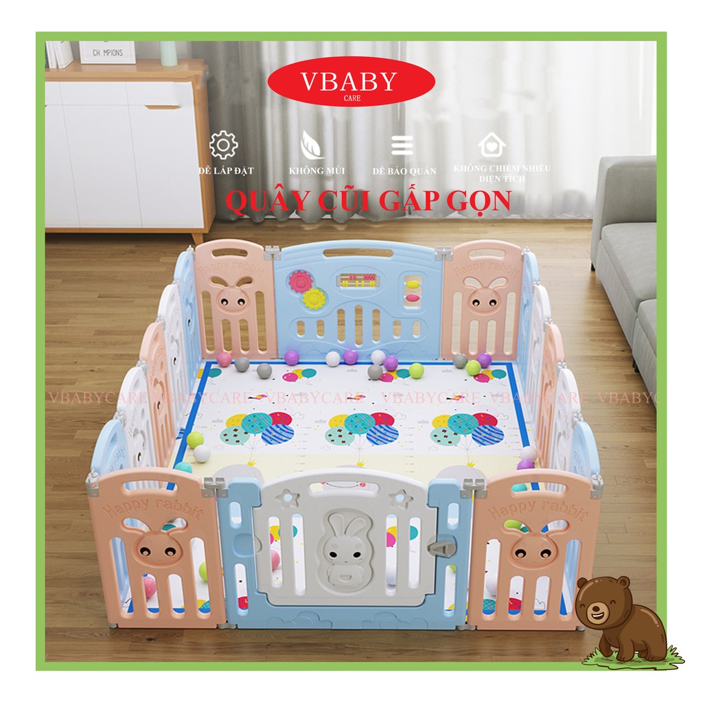 [Mã 256FMCGSALE giảm 8% đơn 500K] QUÂY CŨI NHỰA CHO BÉ VBABY - HAPPY RABIT