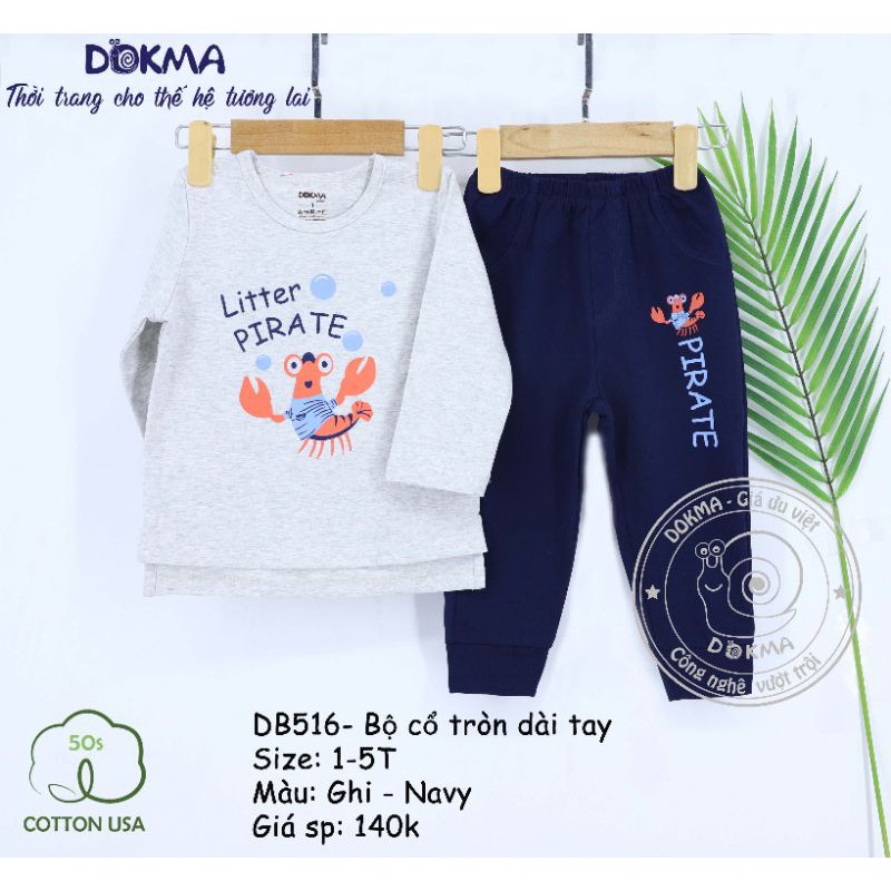 Bộ dài tay Dokma từ 1y-5y(DB516)