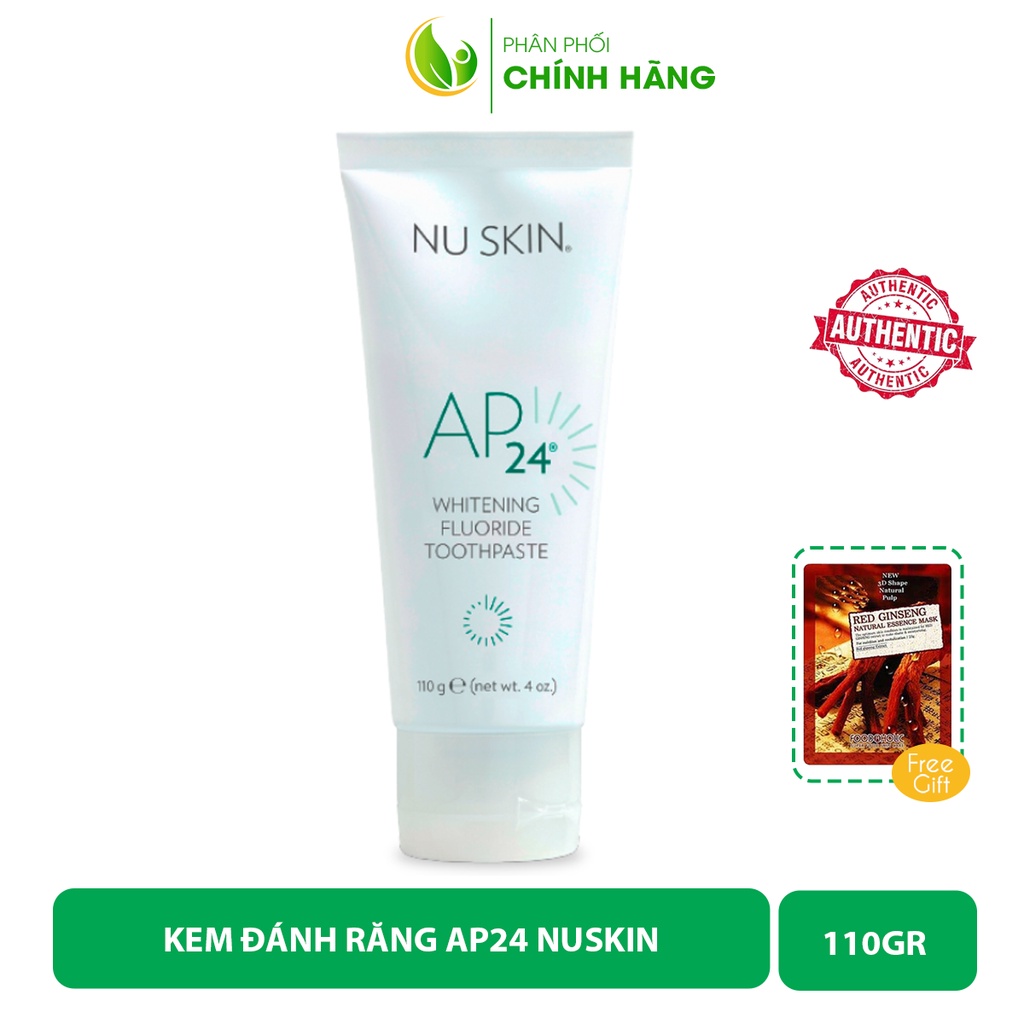 [Mẫu Mới] Kem đánh răng AP24 Nuskin Whitening Flouride Toothpaste Mỹ