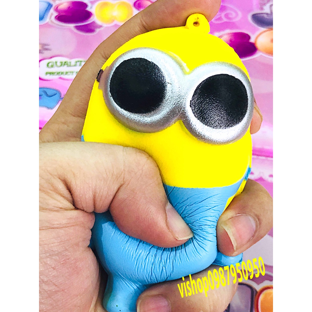 Squishy Lớn JUMBO Hình minion nhắm Đồ Chơi Xốp Giảm Stress Hình mềm mịn dễ Thương đàn hồi Cho Bé