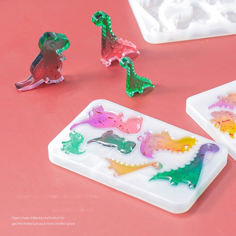 Khuôn silicone làm mặt trang sức hình khủng long DIY