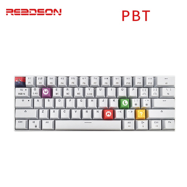 Keycap pbt Mario Pac Man bàn phím cơ bổ sung cá nhân hóa keycap 5 nút