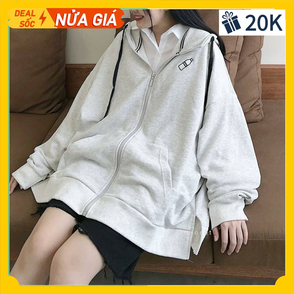 Áo Khoác Nỉ Nam Nữ From Rộng Unisex Phong Cách Hàn Quốc Siêu Đẹp Hot Trend