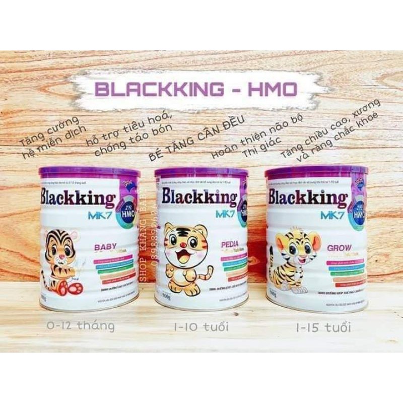 Sữa blackking MK7 GROW lon 900g