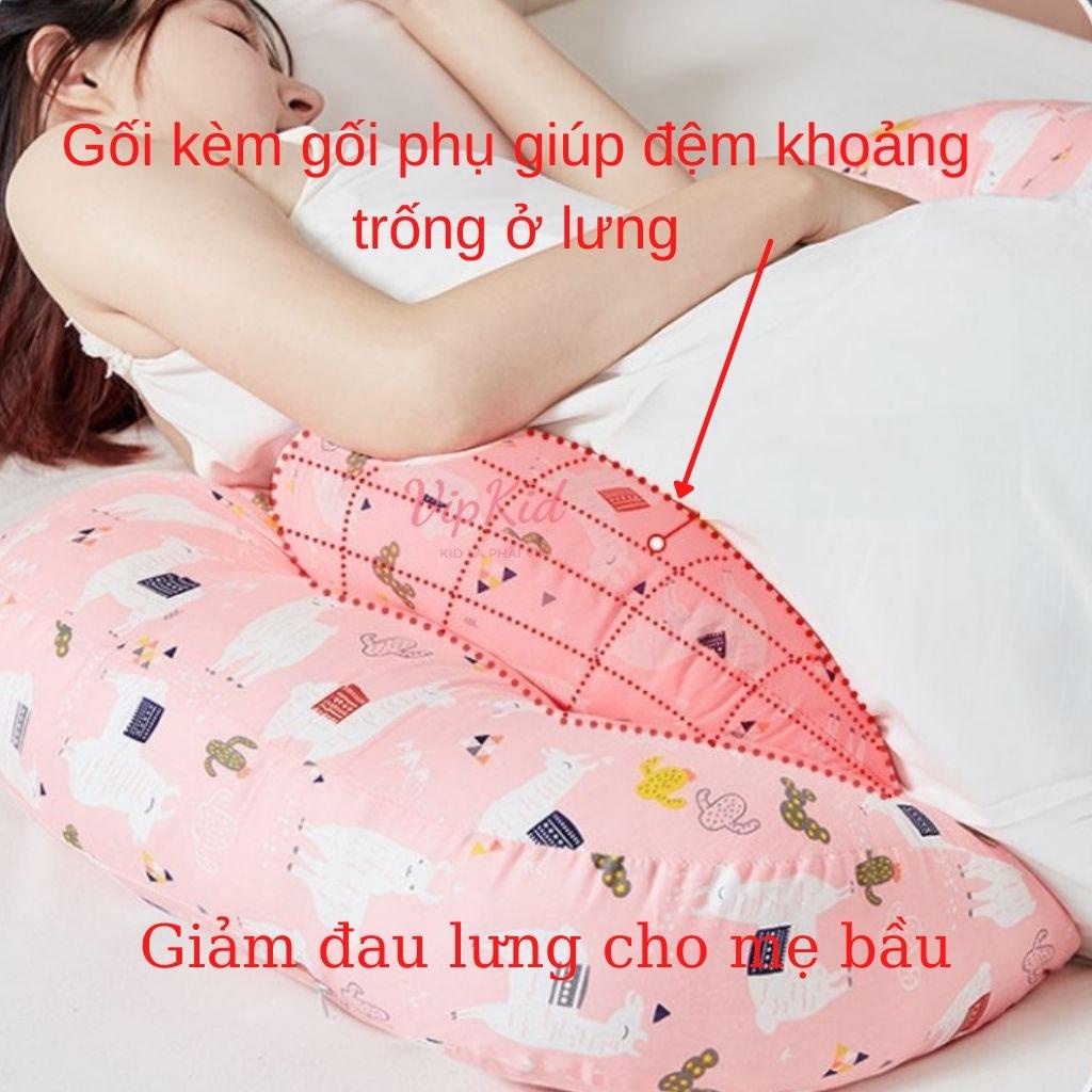 Gối bầu cánh tiên Carekids gối bà bầu giảm đau lưng đỡ bụng cho bà bầu một giấc ngủ ngon Vipkid