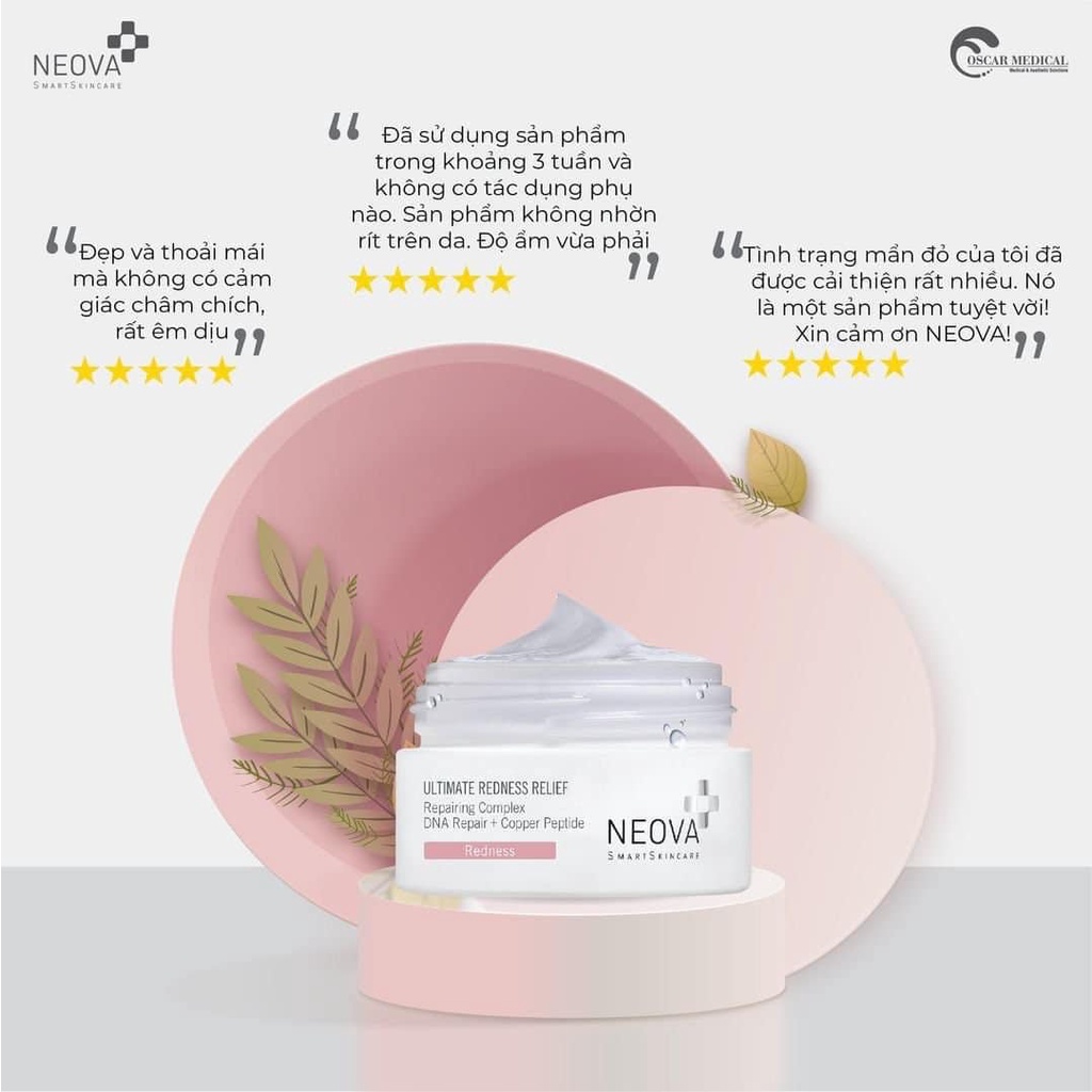 Kem Dưỡng Giảm Chứng Đỏ Da & Phục Hồi Da Với Công Nghệ DNA Repair + Đồng Peptide Neova Ultimate Redness Relief