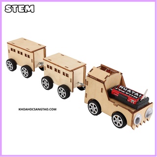 [STEM] Đồ chơi cho bé lắp ráp Tàu hỏa gỗ