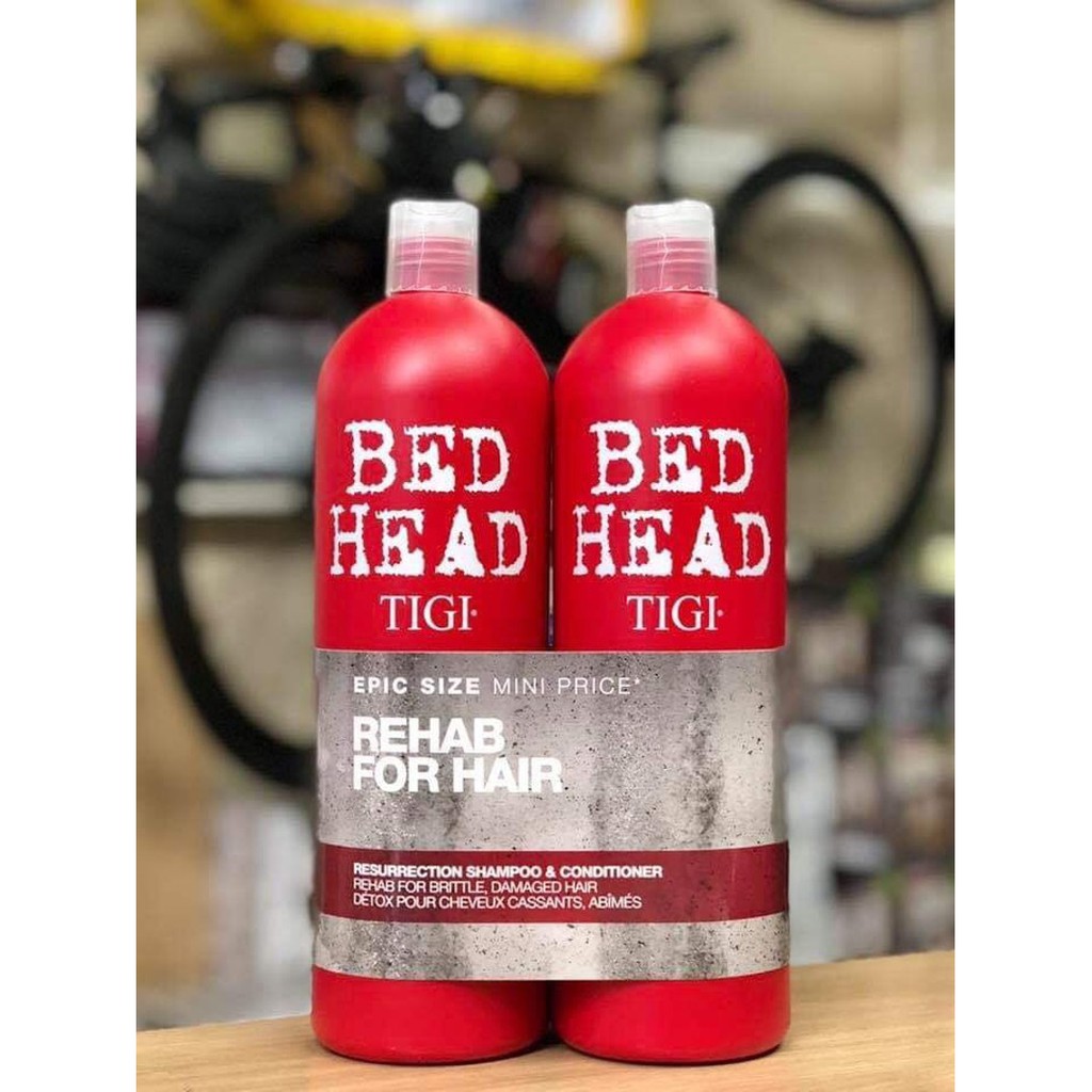 Dầu Gội Tigi đỏ BED HEAD TIGI URBAN ANTIDOTES phục hồi tóc hư tổn cấp độ 3 1500ml/ cặp