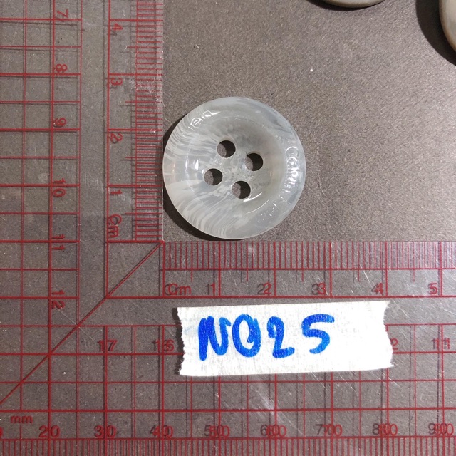 Combo 5 nút áo,khuy áo,cúc áo trắng xám size to N024-N027