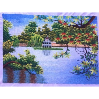 Tranh phong cảnh Tháp Phượng 35x50cm
