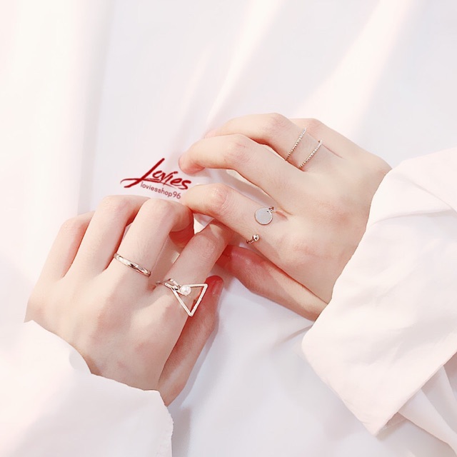 (N04) Set nhẫn phong cách độc lạ