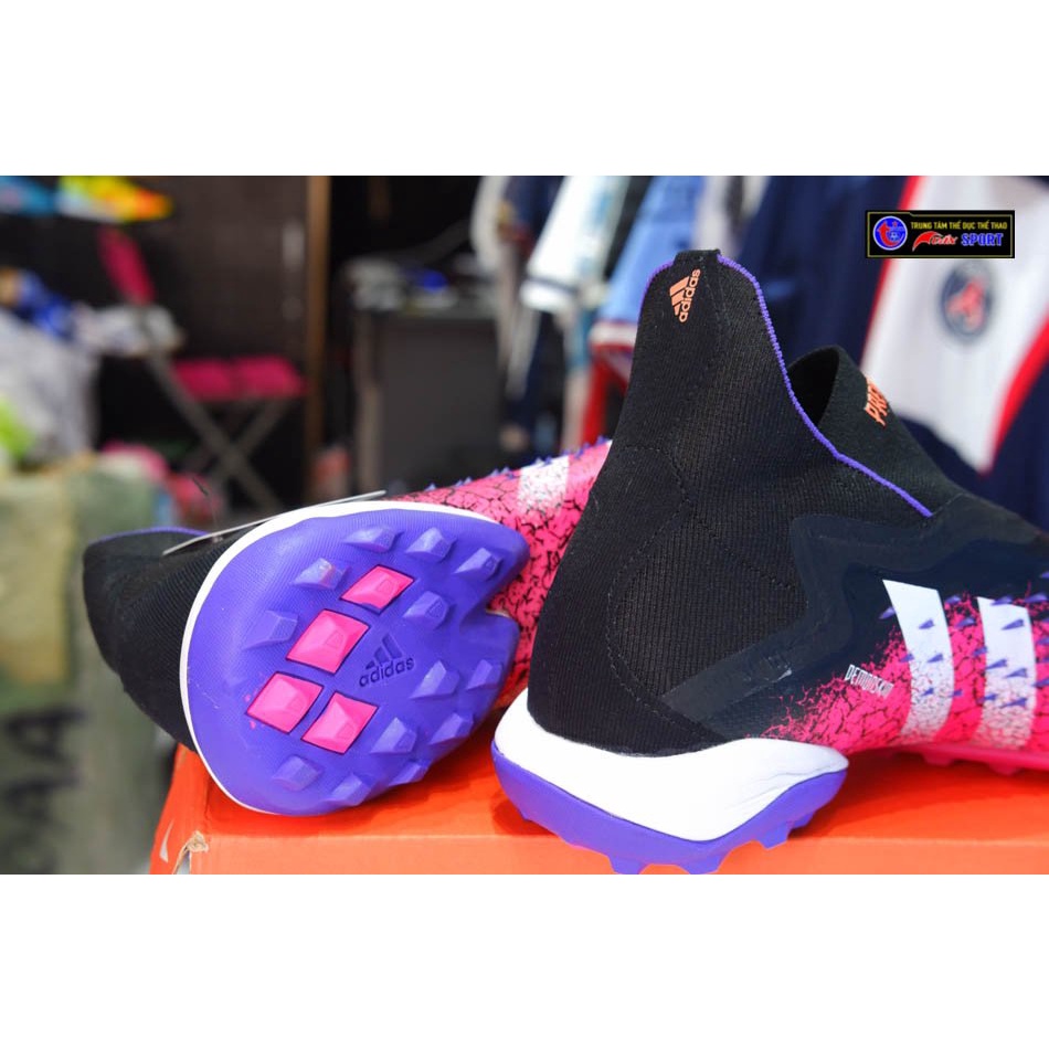 Giày đá bóng PREDATOR FREAK + TF bản cao cấp - Đen Hồng(size 39-45)